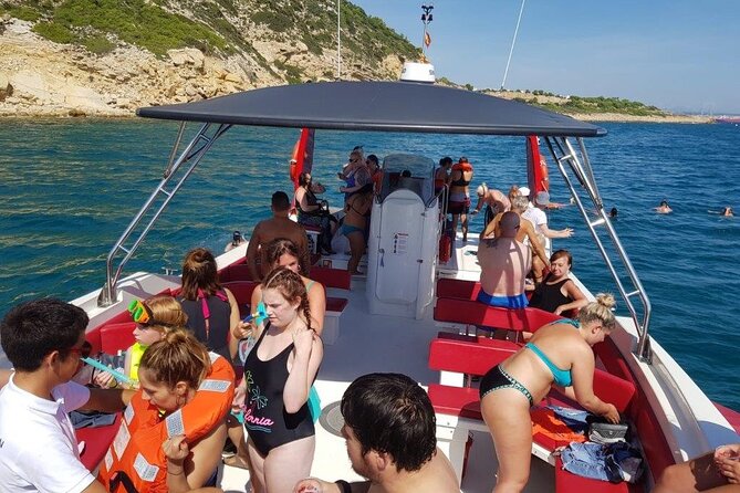 2-Hour Speedboat Experience from Salou - The swim stop: drinks, goggles, and getting in the sea