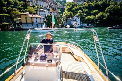 2H Private Cruise on a beautiful wooden speedboat on Lake Como - Where you meet: Sant’Agostino pier makes everything simpler