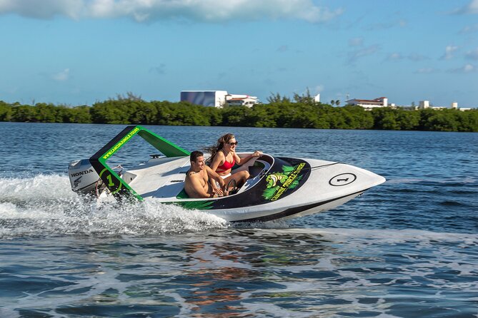 3 in 1 Jungle Speedboat and Snorkeling in Cancun - Speedboat Time: Your Own Boat, Single-File Sailing, and Safety Signals