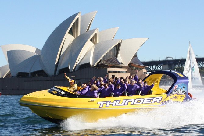 30-Minute Sydney Harbour Jet Boat Ride on Thunder Twist - Check-In Gear: Ponchos, Life Jackets, and Secure Lockers