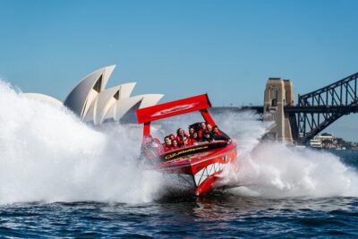 30-Minute Sydney Harbour Jet Boat Thrill Ride - Safety talk, life jacket, and how the poncho actually works