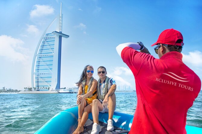 90 Minutes Speedboat Tour: Marina, Atlantis, Palm & Burj Al Arab - Dubai Marina and Cayan Tower: the skyline gets twisty