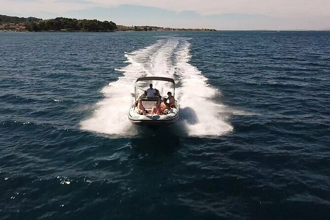 Adrenaline Adventure on Speedboat with 3 stops and Snorkeling - Stop 3: Preko on Ugljan Island for Beaches, Cafés, and a View Break