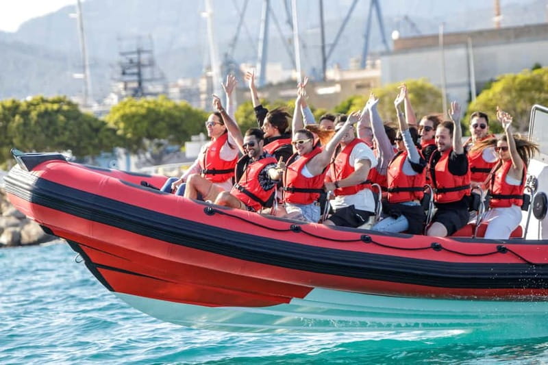 Alcudia: Sightseeing, Sea Caves & Snorkel Speedboat Tour - Past Aucanada Island: the quick-view warm-up