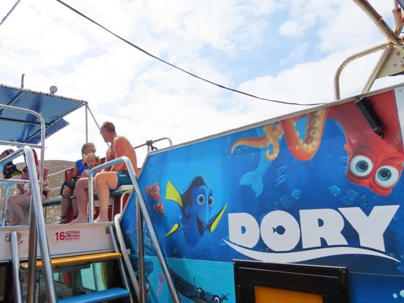 An Aegean Sea Adventure on Glass-Bottom Speedboat Dory! - Dory’s glass-bottom shipwreck view: the main reason you’re here