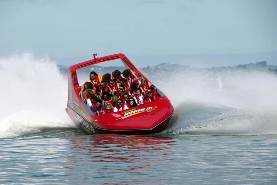 Auckland: Waitemata Harbour Jet Boat Ride - A jet boat on Waitemata Harbour: fun, fast, and view-heavy