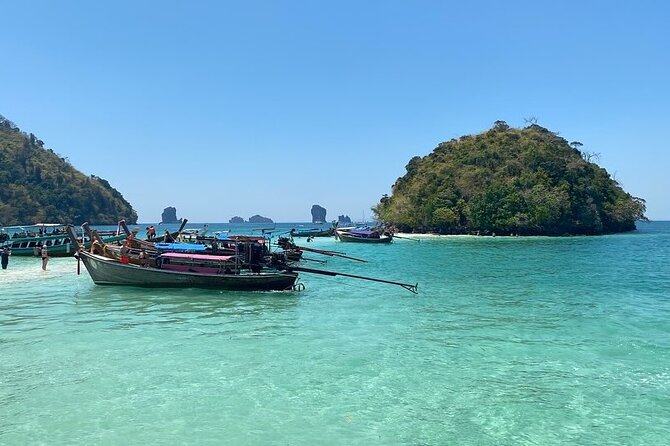 Best of Krabi 7 Islands Sunset Tour Speedboat/Long Tail Boat - Tup Island sandbar: fun at low tide, timing matters