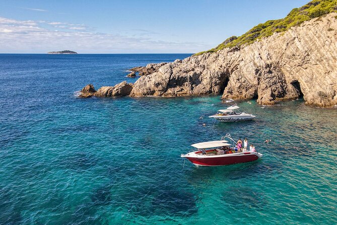 Blue Cave, Green Cave & Lopud Beach small group Speed boat Tour - Dubrovnik from the water: the walled-city intro sets the tone