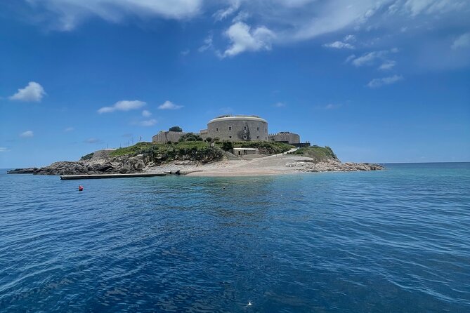 Blue Cave, Lady of the Rocks and Kotor Bay SpeedBoat Tour 3H - Former submarine tunnel and Mamula Island: short stops with big “wait, really?” energy
