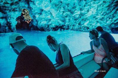 Blue cave, Mama Mia and Hvar, 5 island speedboat tour from Trogir - Komiža on Vis: the calm break between cave adrenaline and Hvar time