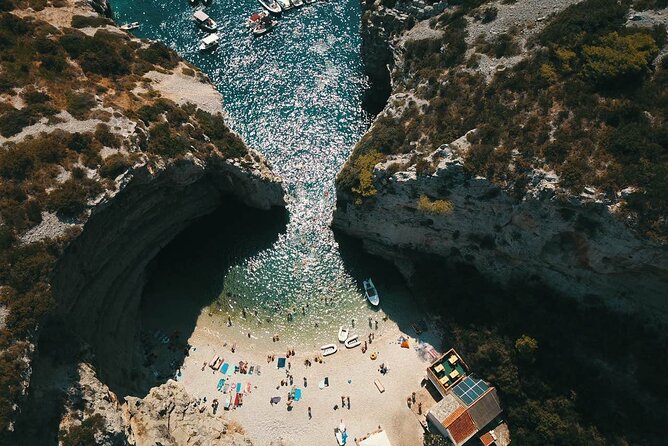 Blue Cave & Vis Island speedboat tour from Hvar - Stiniva Cove: Boat-Only Access and Cliff-Wrapped Views