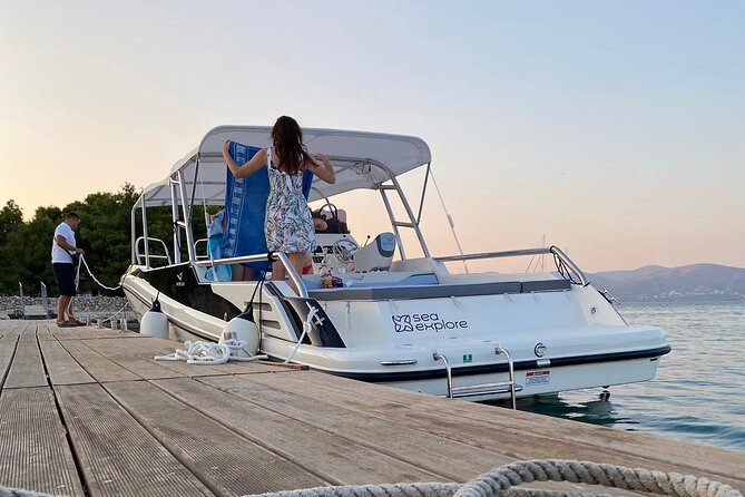 Blue Lagoon and 3 Islands Half Day Tour by Speed Boat - Trogir - Stop 3: Ciovo Island and Labadusa Bay beach time