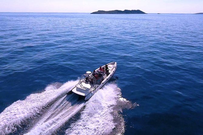 Blue Lagoon and Trogir town half day - private speed boat tour from Split - Laganini Beach Club: a laid-back drink break with sea views