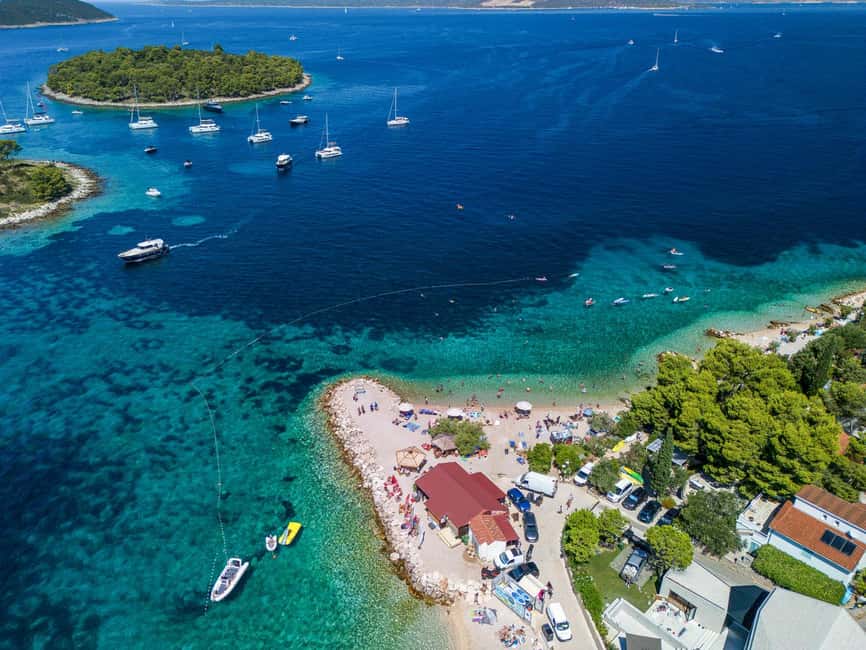 Blue Lagoon & Šolta Small-Group Boat Tour from Split - Branac Bay on Čiovo: crystal-clear final swim and snorkeling