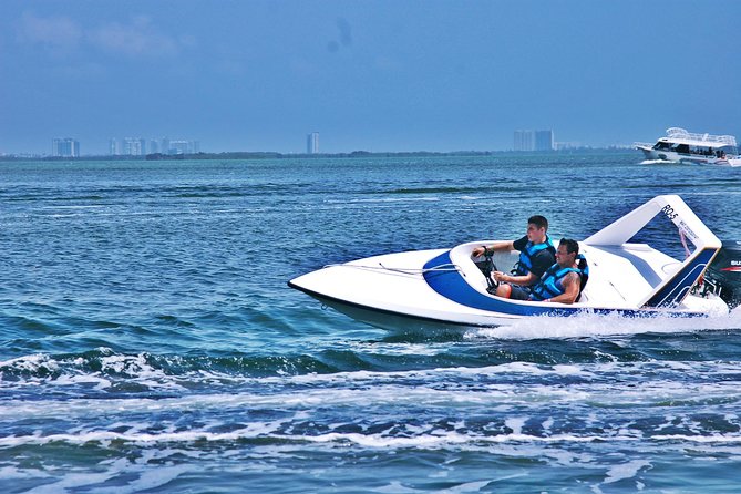 Cancun Adventure Speed Boat Jungle Tour with Transportation - Self-Drive Speedboat Fun in Cancun Hotel Zone (Yes, You Drive)