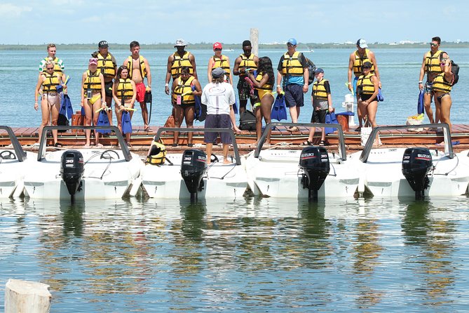 Cancun speedboat and snorkel tour: shared speedboat - What the shared 2-person boats mean for your experience