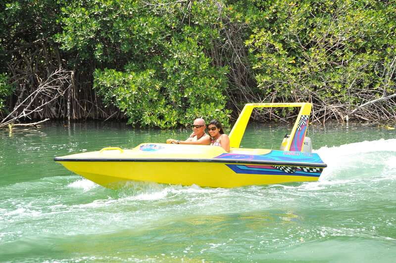 Cancun: Speedboat Mangrove Jungle & Snorkel Tour - Aquaworld Cancun Marina to the Mangrove Channels