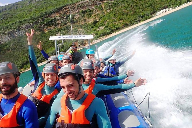 Coasteering and Speedboat, Arrábida Setúbal, Sesimbra near Lisbon - Morning start at 10:30 and the feel of Praia de Alpertuche