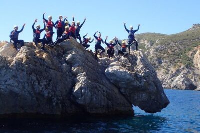 Coasteering and Speedboat, Arrábida Setúbal, Sesimbra near Lisbon - Guides make the difference: Filipa, Rafael, Simon, and Eddie