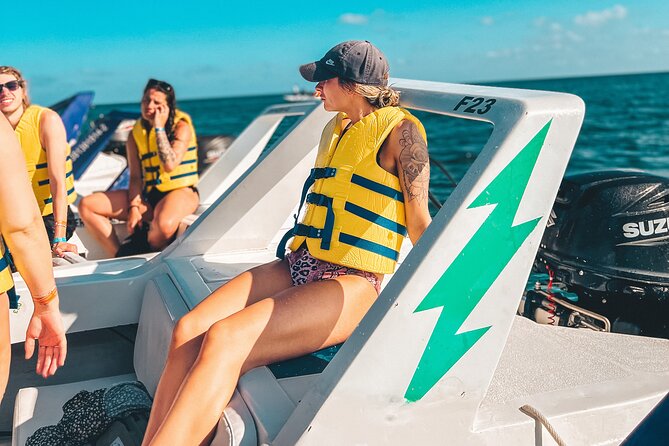 Drive an Speedboat + Mayan Ritual + Food Tasting and More! - Nichupté lagoon speedboat and the “drive your own” moment