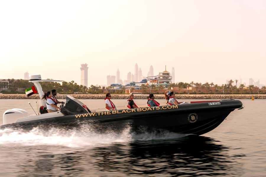 Dubai: 100-Min Speed Boat Tour, Atlantis & Burj Al Arab View - Jumeirah Beach Residence and Skydive Dubai: the quick visual hits