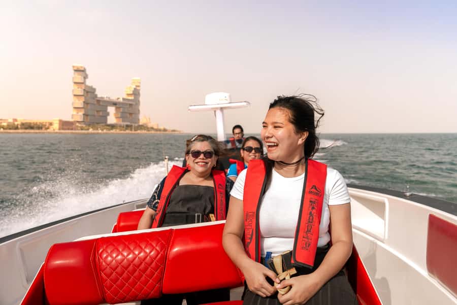 Dubai Marina: 1-Hour Luxury Sightseeing Speedboat Tour - Skydive Dubai pass-by: quick, but it adds a layer of context
