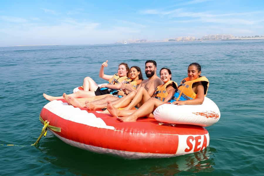 Dubai: Speedboat-Pulled Donut Ride Trip in JBR - The Private Group Setup (and Why It Changes the Experience)