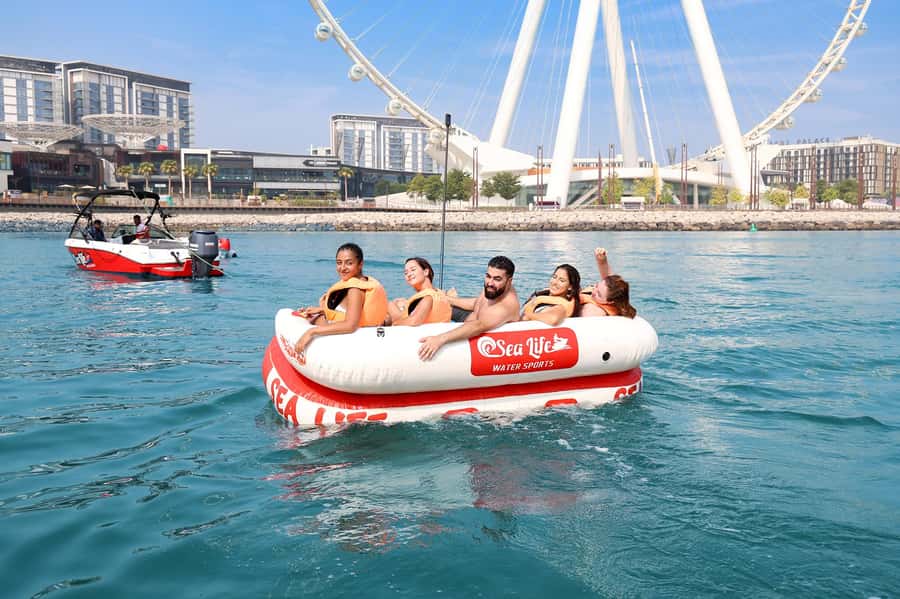 Dubai: Speedboat-Pulled Donut Ride Trip in JBR - Where the Ride Starts: Dubai Harbor and Your Dock Spot