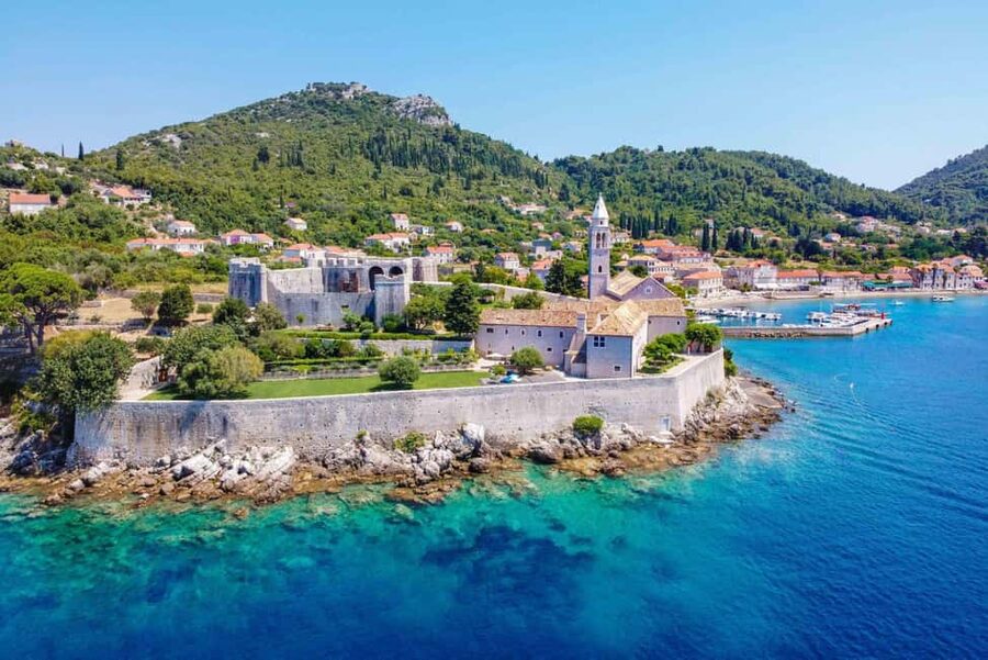 Dubrovnik:Elaphiti Islands and caves Private Speedboat Tour - Blue Cave on Koločep: your first big snorkeling hit