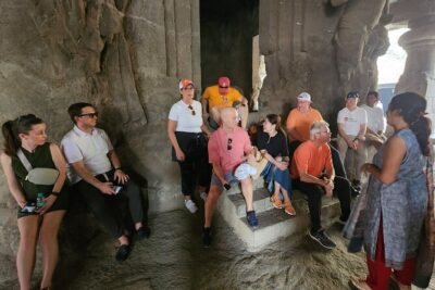 Elephanta Caves by Premium Speedboat - Group Tour - Elephanta Island arrival: stairs up or carriage on the side