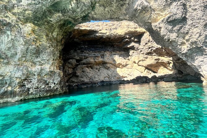 Explore Comino, Blue Lagoon & Caves - Private speed boat - San Nikolai Bay, San Marija Bay, and Half Rock: the stops people don’t overhype