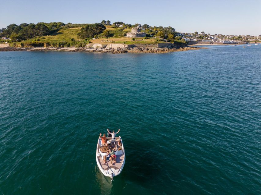 Falmouth Bay, Cornwall: Private Skippered Speed Boat Trip - Mylor Yacht Harbour start: Castaways pub, the blue crane, and meeting Giles