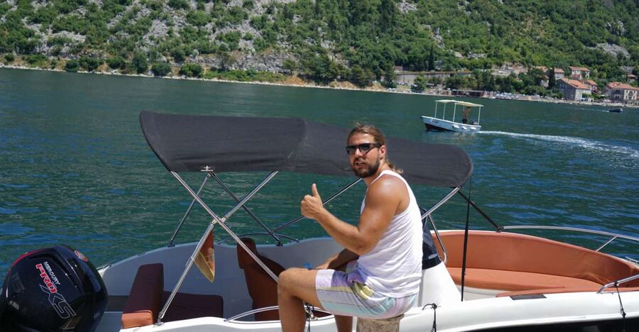 From Bay of Kotor: Blue Cave Private Speedboat Tour - From MontenegroGlobe office to your speedboat: a smooth start in Kotor