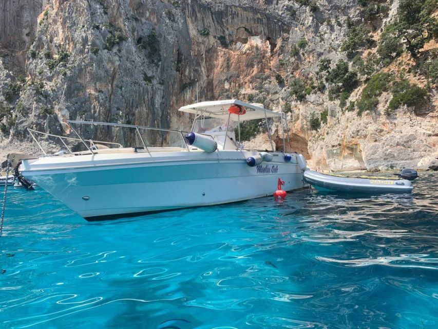 From Cala Gonone: Gulf of Orosei Speedboat Trip and Aperitif - Passing to Cala Goloritzè: the pearl look comes from boat angles