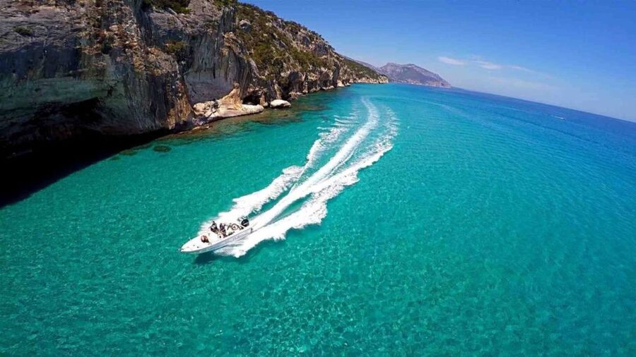 From Cala Gonone: Gulf of Orosei Speedboat Trip and Aperitif - Caletta Ziu Santoru: your first landing and your first food reality check