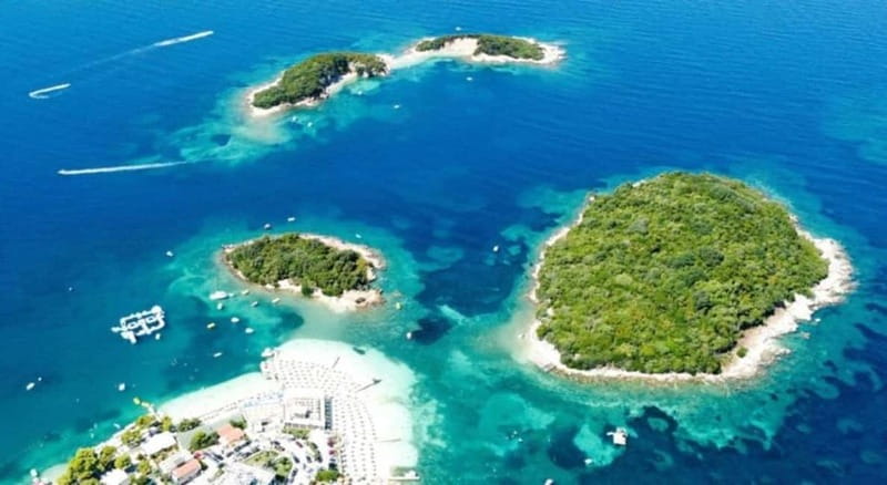 From Durrës/Golem: Vlora, Sazan & Karaburun Speedboat - Sazan Island and its military-history story from the water