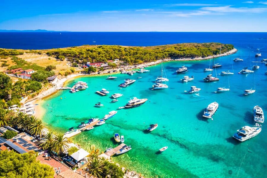 From Hvar: Blue Cave, Green Cave & 5 Islands Speedboat Tour - Blue and Green Caves: the color show from the boat