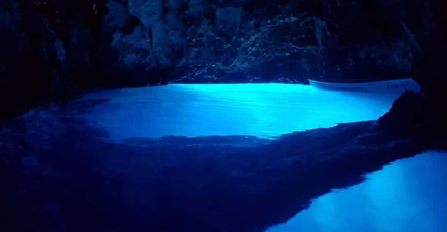 From Hvar: Blue cave group speedboat tour full day - Stiniva Cove and Green Cave: swim-in coves and the fee-choice moment
