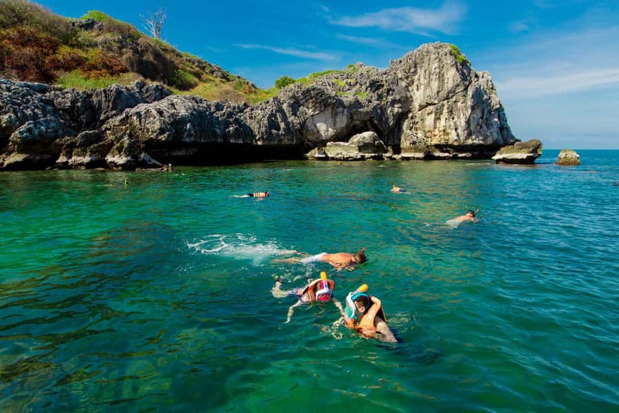 From Ko Pha Ngan: Angthong Marine Park Speedboat Adventure - Price and value: about $83 plus the national park fee