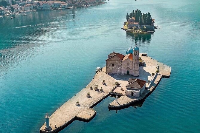 From Kotor: Boat to Blue Cave & Lady of the Rocks &Submarine Base - Stop 2: Our Lady of the Rocks and the Perast cruise-by effect