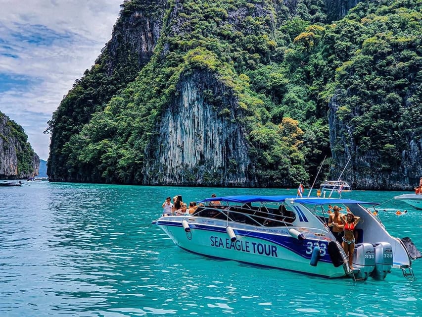 From Krabi: Phi Phi Islands Speedboat Day Tour - Loh Samah Bay and Maya Bay: limestone coves plus strict rules