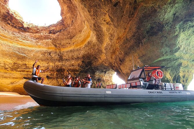 From Lagos: Benagil Caves Tour by Speed Boat with Guide - The 2-hour flow: Lagos marina ride-out, cave area time, and return