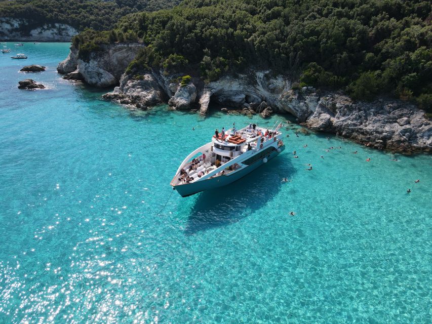 From Lefkimmi: Paxos, Antipaxos & Blue Caves Speedboat Tour - Blue Caves of Paxos: where the boat actually goes inside