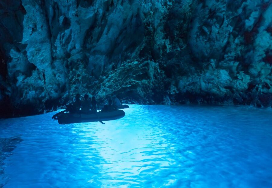 From Omis: Blue Cave & 5 Island Speedboat Tour - Biševo: Blue Cave, Monk Seal Cave, and that hidden-beach feeling