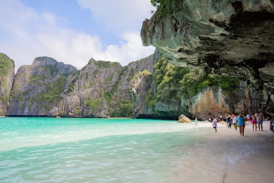 From Phi Phi Island: Maya Bay Sunset & Plankton by Speedboat - Viking Cave photo stop: cave art without the inside visit