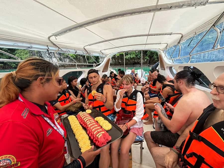 From Phi Phi : One Day Trip by speedboat with Lunch - Viking Cave: the short sightseeing pass that sets the mood