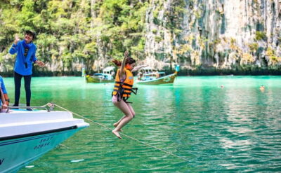 From Phi Phi: Sunset & Plankton Swim Tour By Speedboat - Where you meet: McDonald’s near Ao Ton Sai Pier, and timing matters
