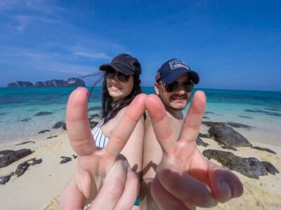 From Phuket: Phi Phi and Maya Bay Snorkeling by Speedboat - Speedboat views of the Andaman Sea, plus Monkey Beach from the deck