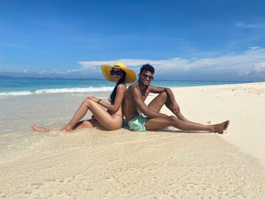 From Phuket: Phi Phi Islands Speedboat Trip & Lunch - Bamboo Island: Wide White Sand and a Shallow Reef You Can Actually Enjoy