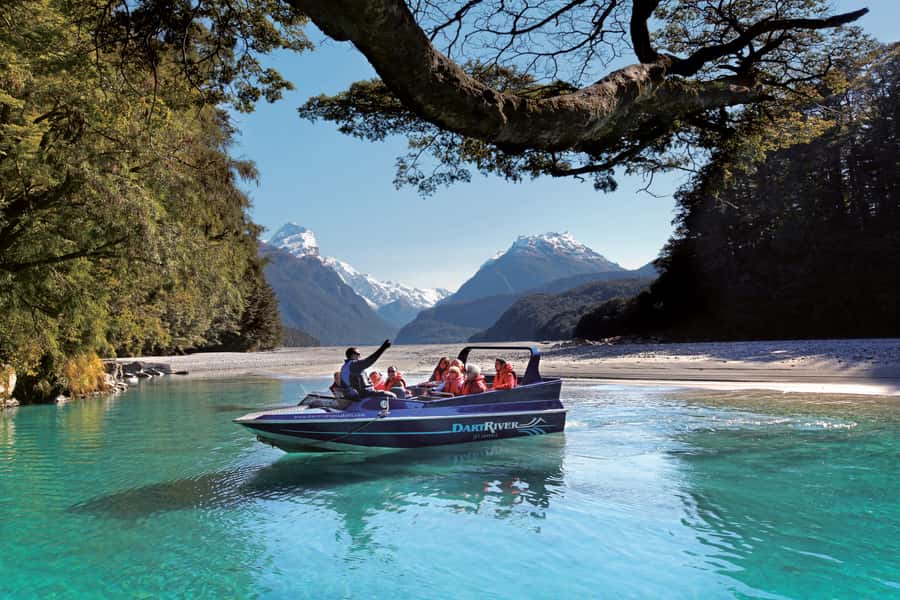 From Queenstown: Dart River Wilderness Jet Boat Experience - Check-in and gear at the Dart River base